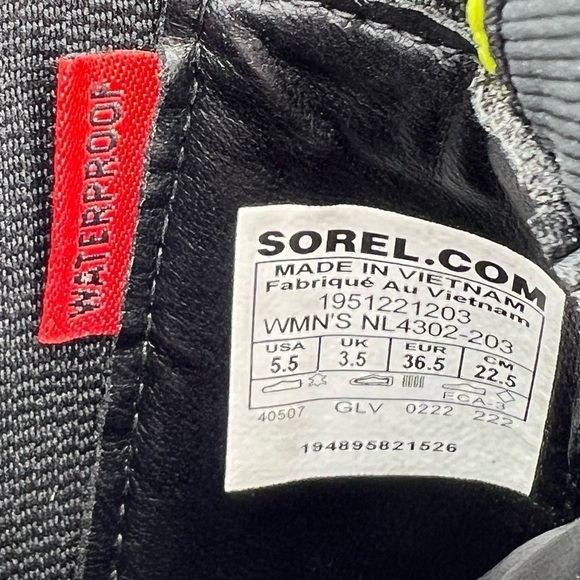 Sorel Brex Waterproof Chelsea Boots Size 5.5 Cinder Sea Sprite Rain New NWT - Picture 8 of 12